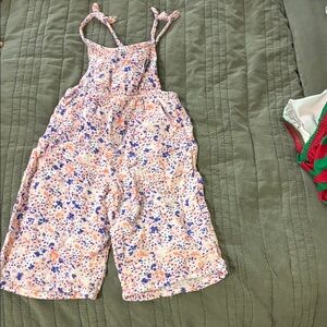 Eddie Bauer Kids Floral Jumpsuit - Pink and Blue